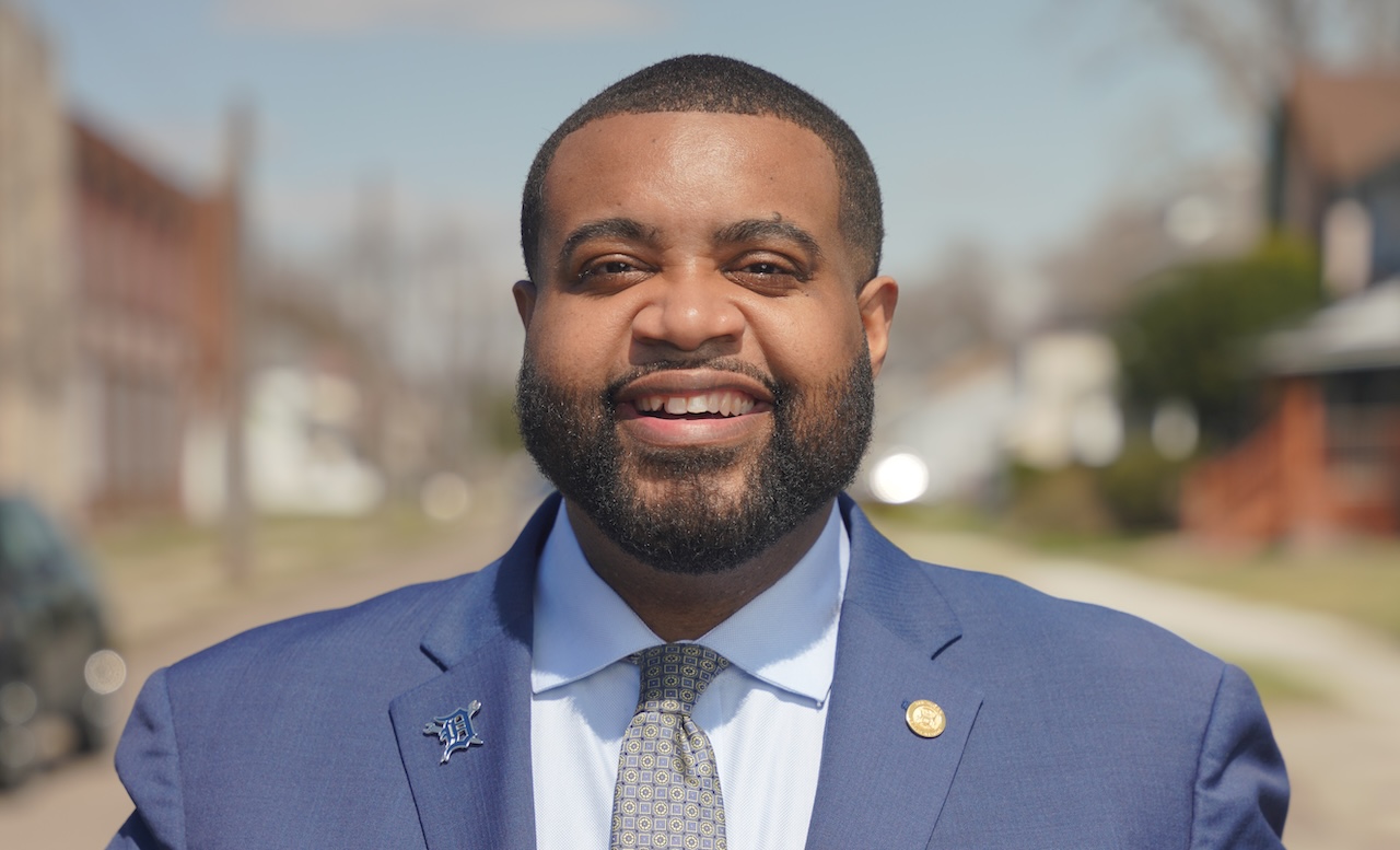 Donavan McKinney standing outdoors in Michigan's 13th Congressional District